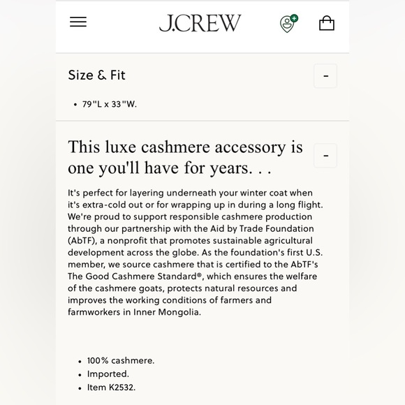 J.CREW CASHMERE TRAVEL WRAP - Picture 7 of 7